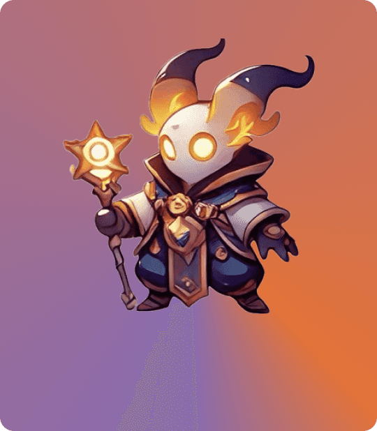 Puzzle Sage - character from Fading Storm game